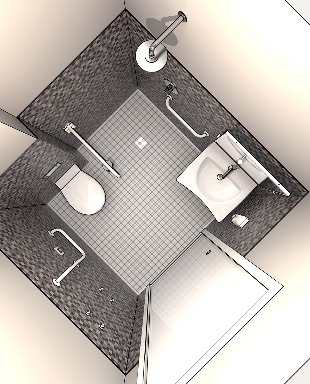 Salle De Bain Noir Et Blanc Gris ~ salle de bain pour personne mobilit r duite vaste gamme d Salle De Bain Noir Et Blanc Gris ~ salle de bain pour personne mobilit r duite vaste gamme d