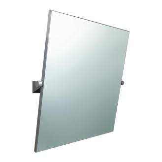 Miroir inclinable cadre chromé satin