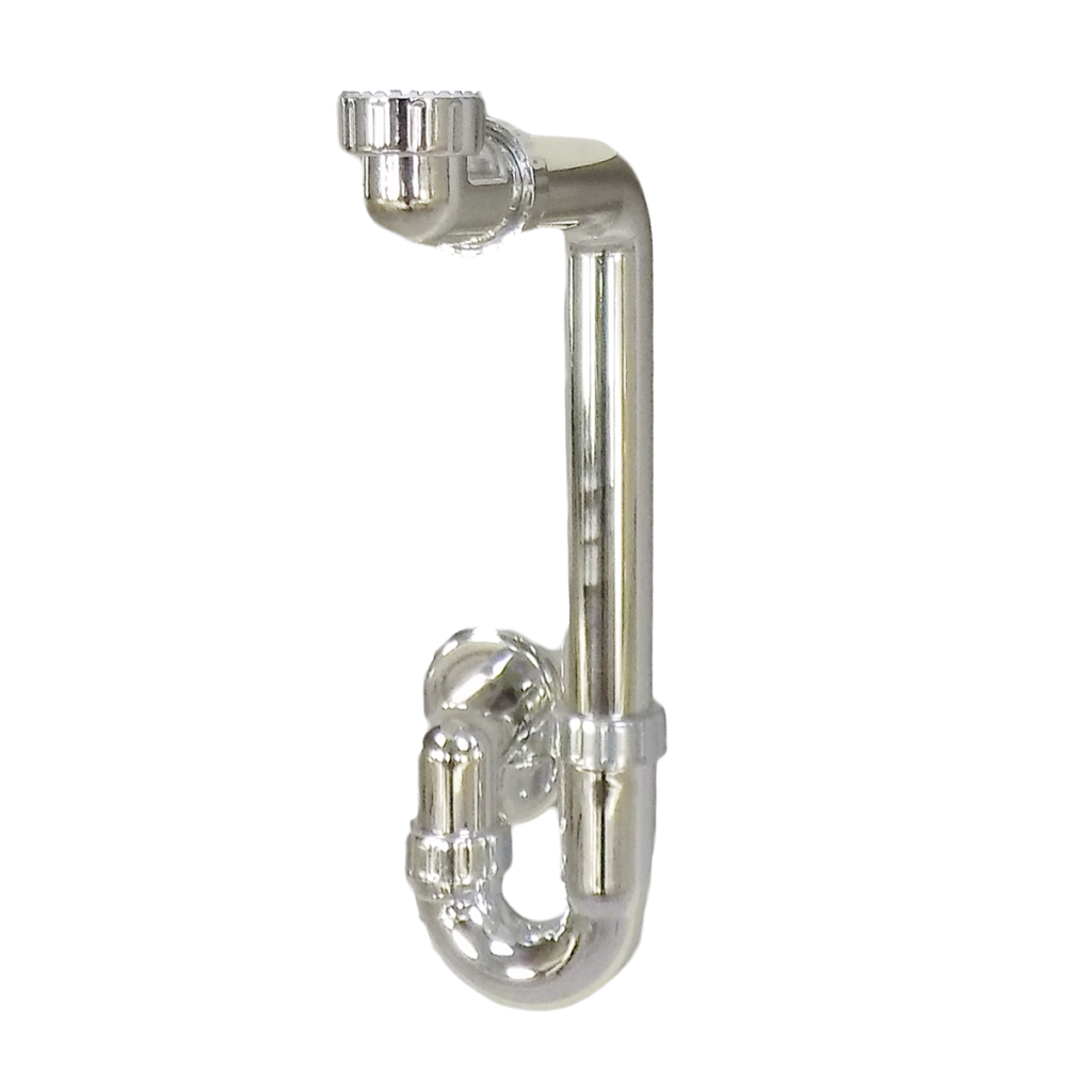 Siphon en abs chromé sans bond de vidage