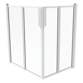 Cabine de douche h 100 cm en polyglass