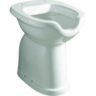 Wc en céramique avec vidange au sol et ouverture frontale série alto