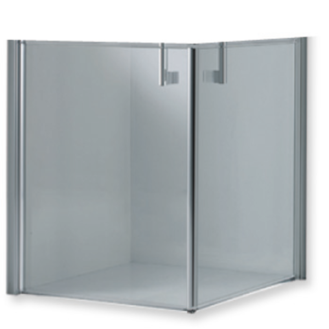 Cabine de douche, cristal 6 mm, 90x90 h100