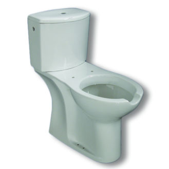 Wc monobloc open en céramique avec ouverture frontale