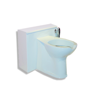 Paroi aménagée cm 60 avec wc sol, mitigeur, et douchette