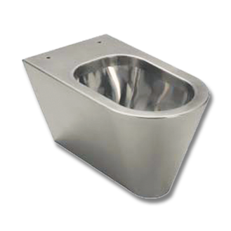 Wc inox cm 59,5 suspendu avec abatant