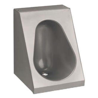 Suspendu carénée urinoir inox aisi304, satiné