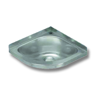 Lavabo angulaire inox