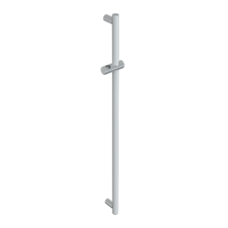 Barre de douche  avec support douchette verticale libre position série mia inox cromo