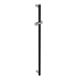 Barre de douche  avec support douchette verticale libre position série mia inox cromo