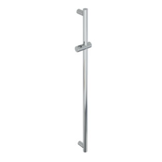 Barre de douche  avec support douchette verticale libre position série mia inox cromo