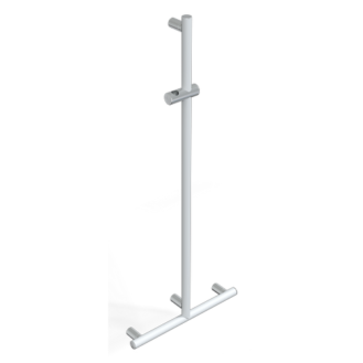 Barre de douche en t avec support douchette et verticale libre position série mia color