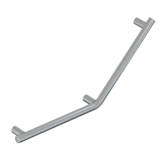 Barre 45° - 3 fixations série mia inox cromo