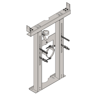 Support pour wc monobloc suspendu pour les parois en plaque