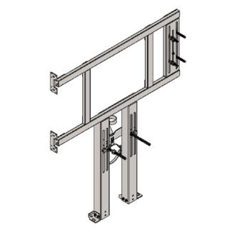 Support pour suspendu wc et barre pliable r / l pour murs en plaque