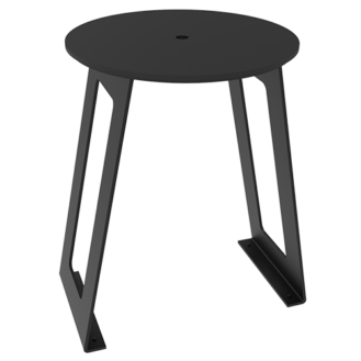 Tabouret en aluminium avec siège pehd